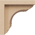 thumbnail image 3 of 5"W x 5"D x 5"H Wide Warren Rough Cedar Woodgrain TimberThane Corbel, Primed Tan, 3 of 6