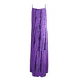 thumbnail image 4 of KEINXS Women Summer Boho Beach Printed Long Dress Lace Cold Shoulder Casual Maxi Dress, 4 of 5