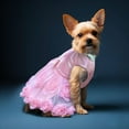 thumbnail image 5 of Pet Dresses for Spring Summer Cute Rose Floral Dog Cat Puppy Outfit Comfortable Fashionable Pet Apparel, 5 of 6