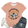 thumbnail image 4 of Disappointments All of You Jesus Graphic Tees for Women 2026 Summer Casual Short Sleeve Crewneck Funny Christian T Shirts, 4 of 4
