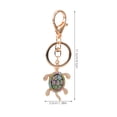 thumbnail image 2 of GOOHOCHY Turtle Rhinestone Keychain with Sparkling Pendant, Stylish Bag and Key Accessory, and Elegant Charm, 2 of 8