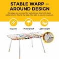 thumbnail image 4 of Gnomes Easter Table Cloths for 8 Foot Rectangle Tables, Eucalyptus Spring Floral Eggs Leaves Rustic Patio Waterproof Elastic Fitted Tablecloths, Washable Rectangular Table Cover for Camping, 4 of 8
