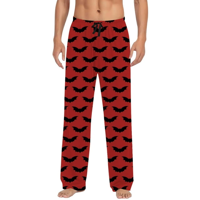 Men's Casual Pants Halloween Sleep Pants With Drawstring And Pockets Comfortable Relaxed Fit Long Pants For Everyday Wear