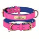 thumbnail image 1 of Customized Leather ID Nameplate Dog Collar Soft Padded Dogs Collars Engraved Dog Name Collar For Small Medium Large Dogs, 1 of 5