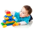 thumbnail image 2 of UNiPLAY Basic Soft Building Blocks — Cognitive Development Toy, Educational Blocks, Interactive Sensory Chew Toy for Ages 3 Months and Up (60-Piece Set), 2 of 4