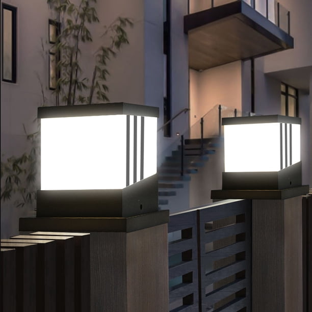 Luz Solar Para Poste De Exterior, Lámpara Solar Para Exterior, Luz De Poste, Batería De Litio Recargable De 2000 MAh, Fácil Instalación De Bricolaje Para Patio