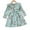 Green, variant on LYMAYTER Little Girls Ruffle Princess Dresses Kids Baby Cartoon Long Sleeve Dress Toddler Crewneck Casual Dress for 2-7 Years