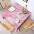 thumbnail image 2 of Pink Floral and Petal Pattern Square Tablecloth,Waterproof Square Table Cover,Wipeable Spillproof Washable Table Cover for Home Kitchen Party Decor 42"X42"(107x107cm), 2 of 6
