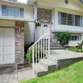thumbnail image 5 of Handrails for Outdoor Steps  Iron Handrail Fits 2 Step  Transitional Handrail with Installation Kit  White, 5 of 5