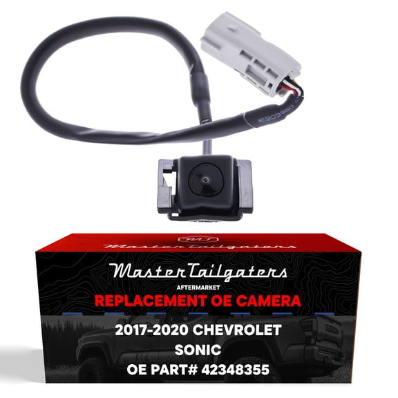 Master Tailgaters Replacement Backup Camera for Chevrolet Sonic Sedan (2017-2020) OE Part # 42348355