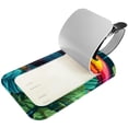thumbnail image 2 of Square 2Pack PU Leather Toucan Cruise Luggage Tag with Privacy Cover and Name ID Tag for Travel Handbags Backpacks Luggage Tags, 2 of 6