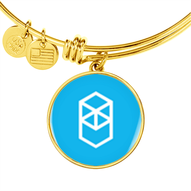 Fantom (FTM) Bracelet Stainless Steel or 18k Gold Circle Bangle
