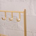 thumbnail image 2 of Tabletop Jewelry Stand Holder Display Holder Stand With Hooks Jewelry Display Rack Iron Jewelry Earrings Rack Accessories Display Rack Jewelry Display Organizer Stand Hooks Golden, 2 of 5