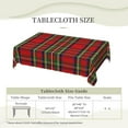 thumbnail image 6 of Rectangle Table Cloth, Scottish Clan Stewart Tartan Plaid Resistant Washable Tablecloth Decorative Table Cover for Dining, Indoor and Outdoor, 6 of 6