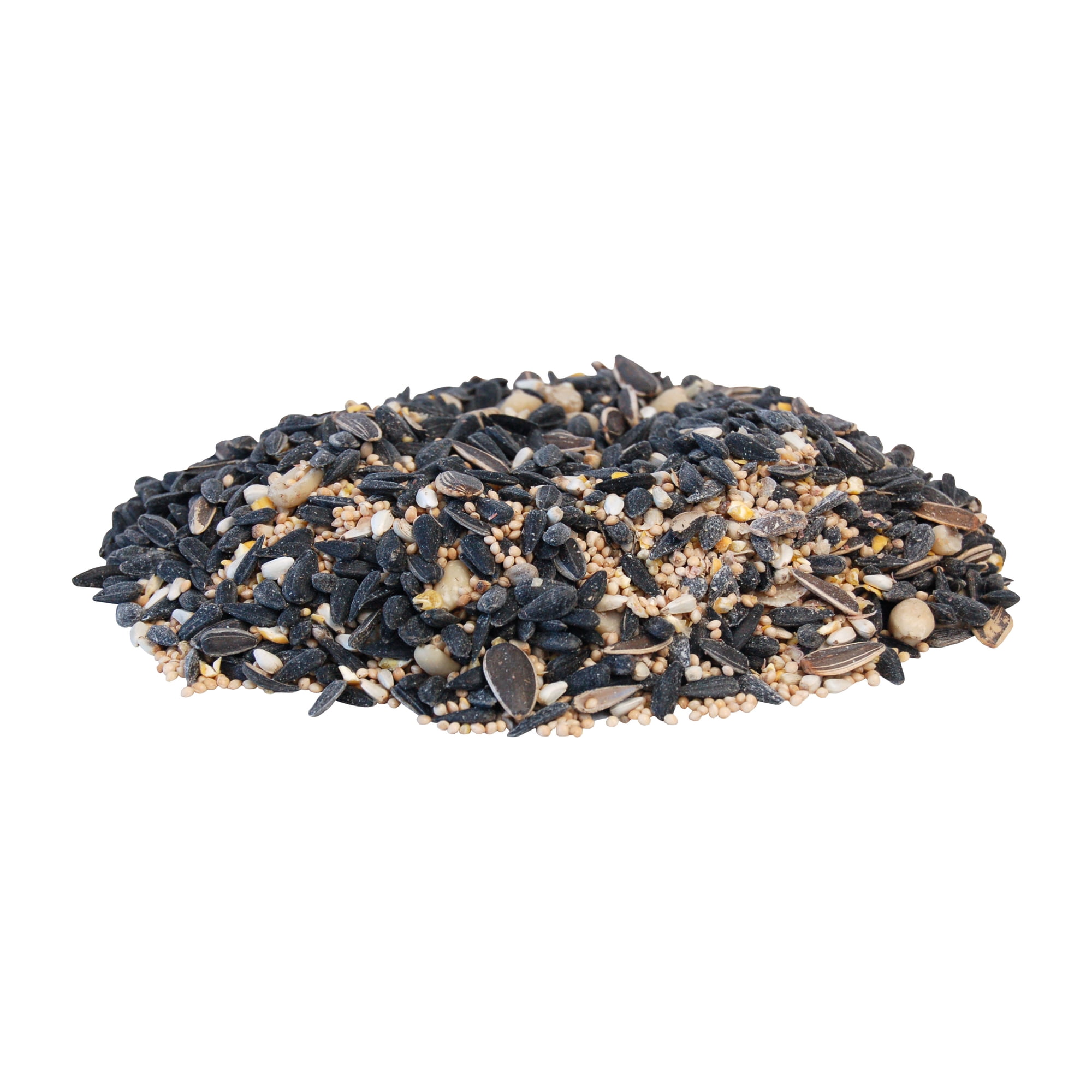 Divine Blend Wild Bird Seed Mix, 25 lbs - Premium Low-Waste Seed with 65% Black Oil Sunflower, Safflower, Millet & Peanuts, High-Energy Mix for Tube, Hopper & Platform Feeders, Carry Handle Bag