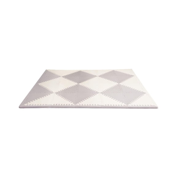Tapete De Espuma para Juegos para Bebés: Baldosas De Espuma Entrelazadas Playspot, Gris/Crema