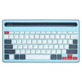 thumbnail image 2 of Teclado Inalámbrico Bluetooth NikouMX Teclado Recargable Portátil, 2 of 8