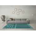 thumbnail image 3 of Ahgly Company Indoor Rectangle Abstract Light Blue Modern Area Rugs, 3' x 5', 3 of 4