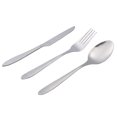 thumbnail image 5 of Reusable Flatware Sets Knife, Fork, Spoon, Chopsticks, 3Pcs Portable Travel Stainless Steel Tableware Dinnerware with Carrying Case, 5 of 6