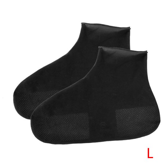 1 Pair Silicone Waterproof Rain Shoes Covers Unisex Slip-resistant Rain Boot Overshoes Outdoor Supplies