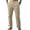 Khaki, variant on Men's Cotton Linen Solid Color Casual Trousers, Cuff Long Pants for Spring Summer, Casual Style and Daily Wear,Khaki,M