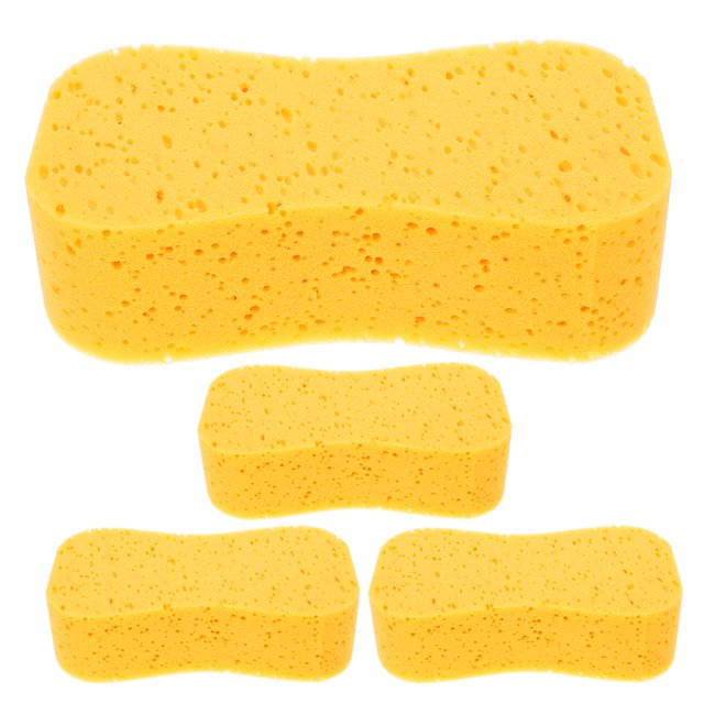 SHISUYAN 4pcs High-density Car Wash Sponge Soft And Scratch-free Dusting Sponge For Efficient Vehicle Cleaning Car Detailing And Marine Use