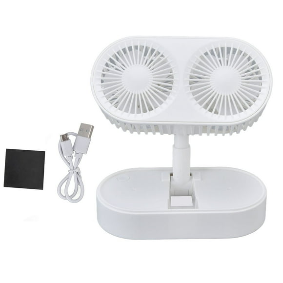 Ventilador de mano NikouMX Ventilador doble de escritorio pequeño materiales ecológicos