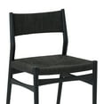 thumbnail image 6 of Pasadena Erie 7 Piece Oval Dining Set in Walnut and Black Finish with Paper Cord Chairs, 6 of 8