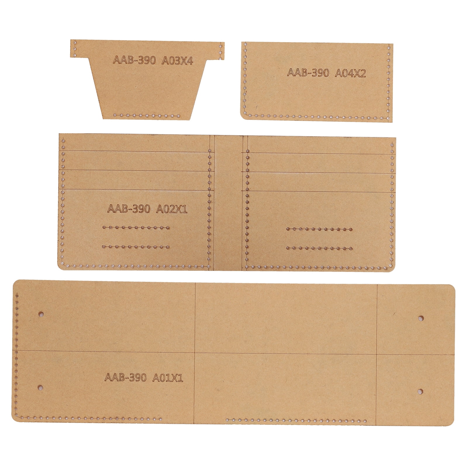 Acrylic Wallet Template DIY Leather Wallet DIY Leather Wallet 4Pcs 