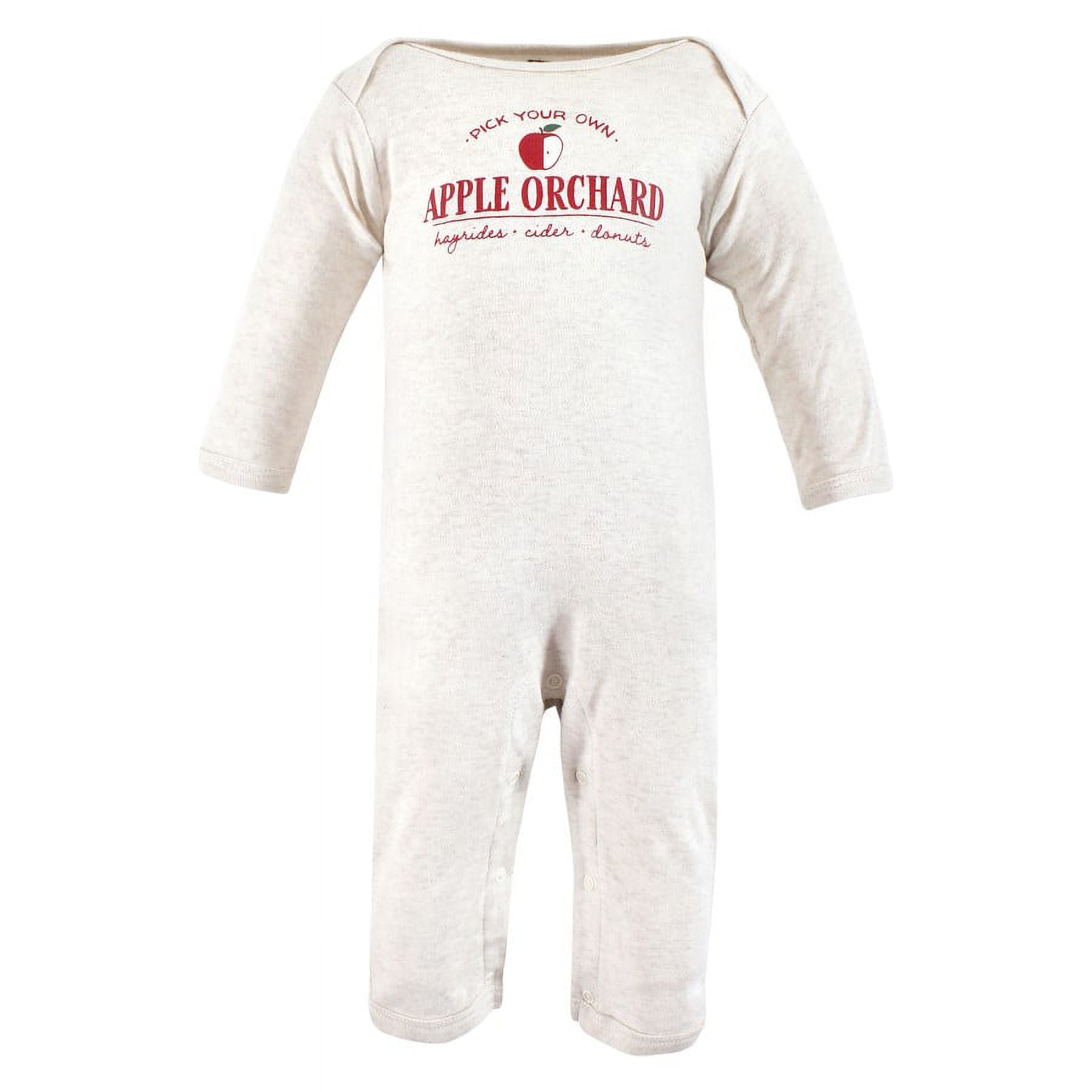 Hudson Baby Infant Boys Cotton Coveralls, Apple Orchard, 6-9 Months