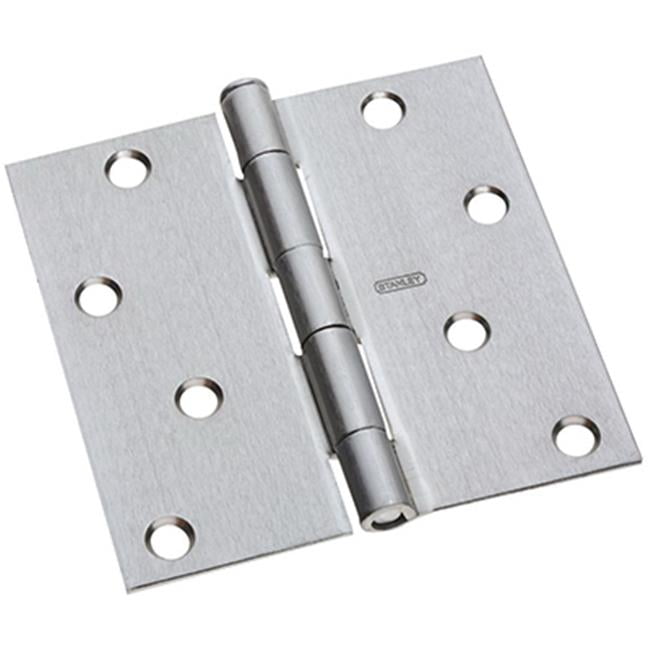 Stanley N830240 4 in. Door Hinges, Satin Chrome