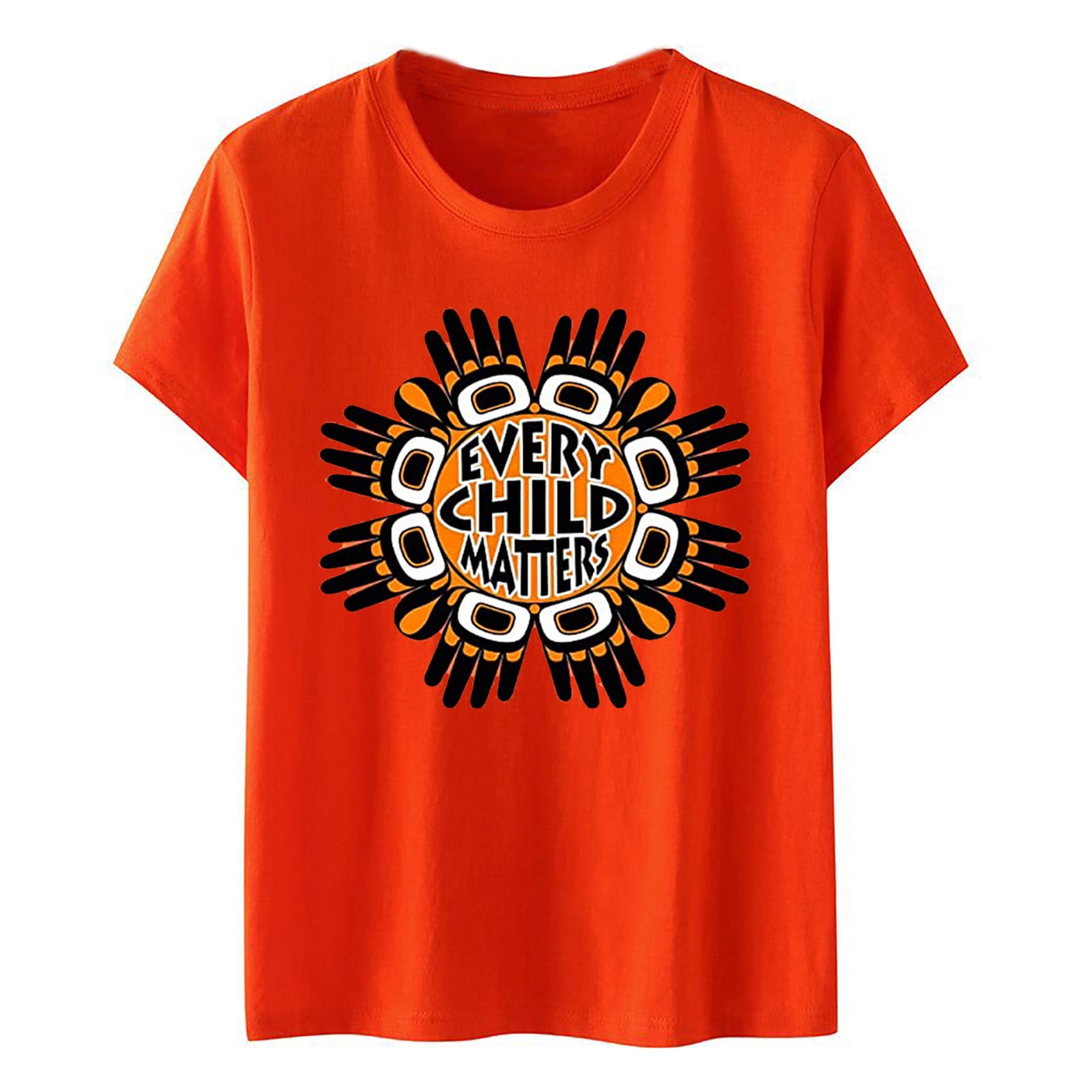 Orange Festival Casual Printed 