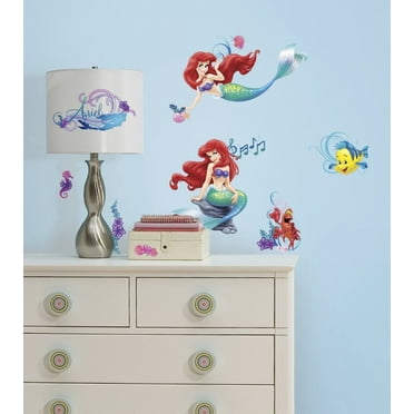 Roommates The Little Mermaid Peel & Stick Wall Decals 43 Bedroom Bathroom Wall Stickers