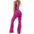 thumbnail image 2 of HSHMT Women's Jumpsuit Women's New Fashionable Tight Fitting Yoga Jumpsuit With Chest Cushion Casual Back Hollow Out Sports Slimming Jumpsuit Slimming Jumpsuit, 2 of 5