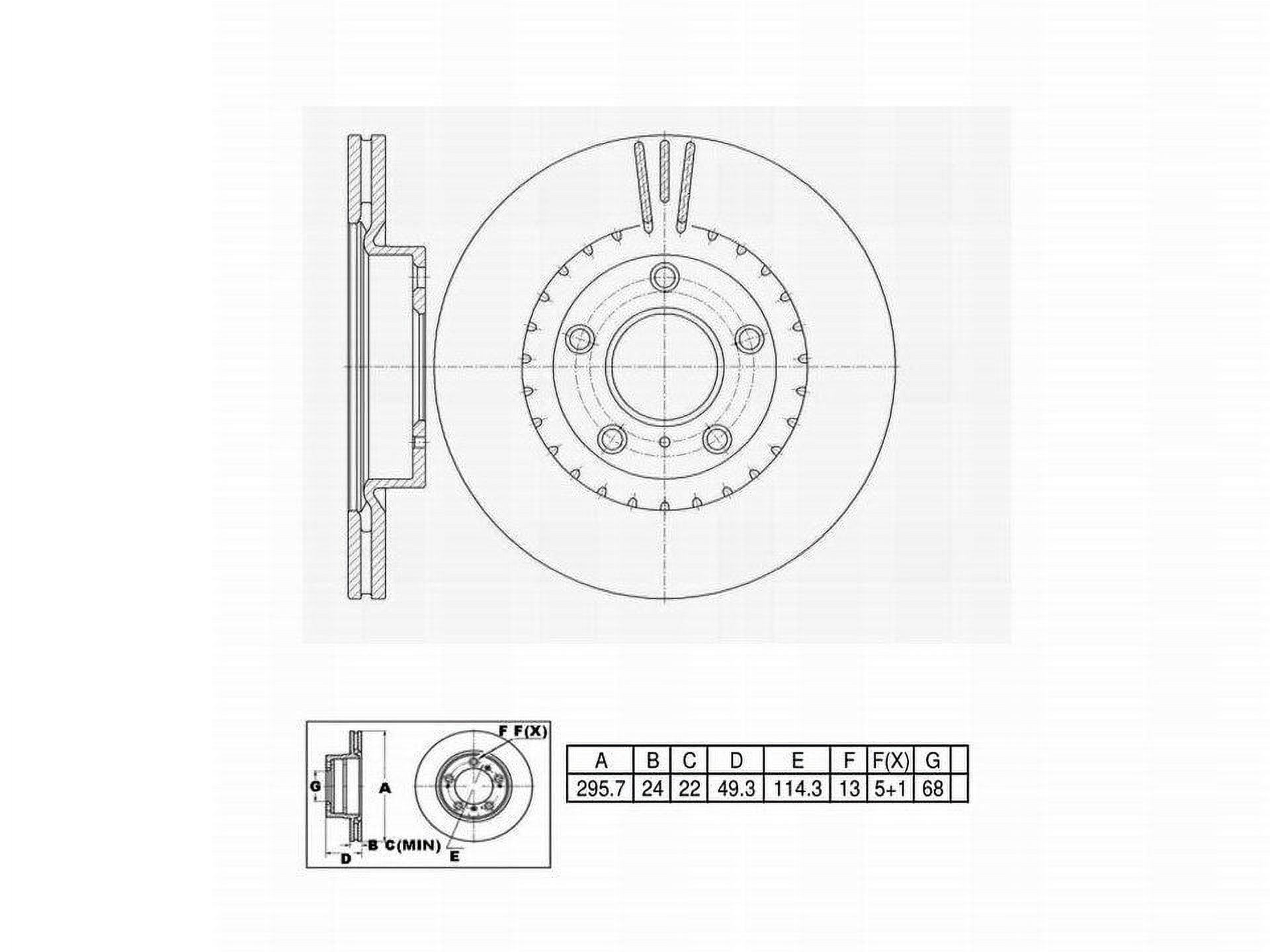 UltraHC Coated High Carbon Brake Rotor, Front UR001606, Infiniti G35 2005-2003