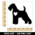 thumbnail image 2 of Welsh Terrier Dog with Heart Self-Inking Rubber Stamp Ink Stamper - Red Ink - Large 1-1/2 Inch, 2 of 7