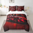 thumbnail image 2 of Ensemble de Literie Voiture de Sport Rouge Grand 7 Pcs, Ensemble de Literie Sport Extrême Voiture de Course Vitesse Véhicules Automobiles Compteur de Vitesse avec Couette, 2 of 5
