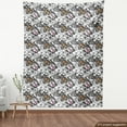thumbnail image 4 of Ambesonne Floral Fabric by the Yard Upholstery, Monarch Butterfly Retro, 3 Yards, Multicolor, 4 of 5