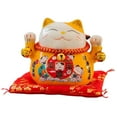 thumbnail image 2 of Zeus Saving Jar Fine Workmanship Large Capacity Ceramic Japanese Style Lucky Cat Piggy Bank for Home, 2 of 7