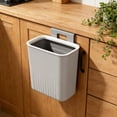 thumbnail image 5 of Yhmxh Hanging Kitchen Trash Can with Hook, Counter Top or Under Sink Waste Bin, Space-Saving Plastic Compost Bin, Wall Mounted Waste Basket Bin Garbage Can for Kitchen Cabinet, Countertop, Bathroom, 5 of 6