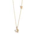 thumbnail image 2 of Women's Welry 1/5 cttw Diamond Butterfly Pendant Necklace in 10kt Yellow Gold, 18", 2 of 4
