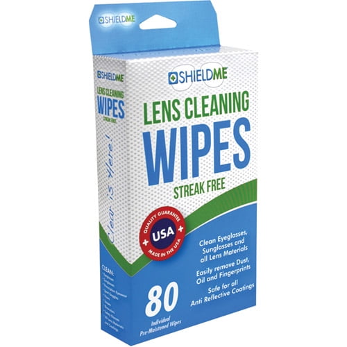 Shieldme 6080 Lens Cleaning Wipes, 80 ct