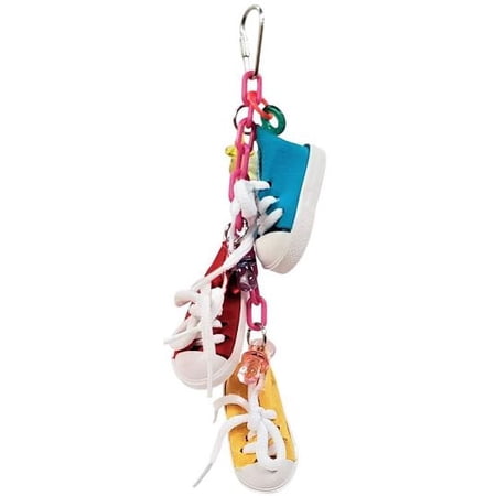 AE Cage Company Happy Beaks Sneakers on a Line Bird Toy (3 Pack)