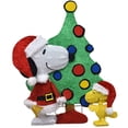 thumbnail image 2 of ProductWorks Peanuts 32" Snoopy and Woodstock Pre-Lit Christmas Tree Yard Decor, 2 of 11