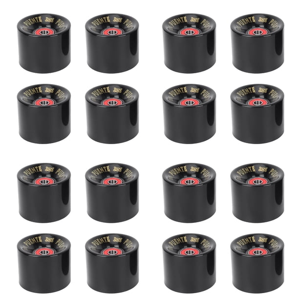PUENTe 16 Unids / Set Ruedas Cruiser Skateboard Ruedas PU Ruedas Cruiser Long Board con Rodamientos ABEC-9