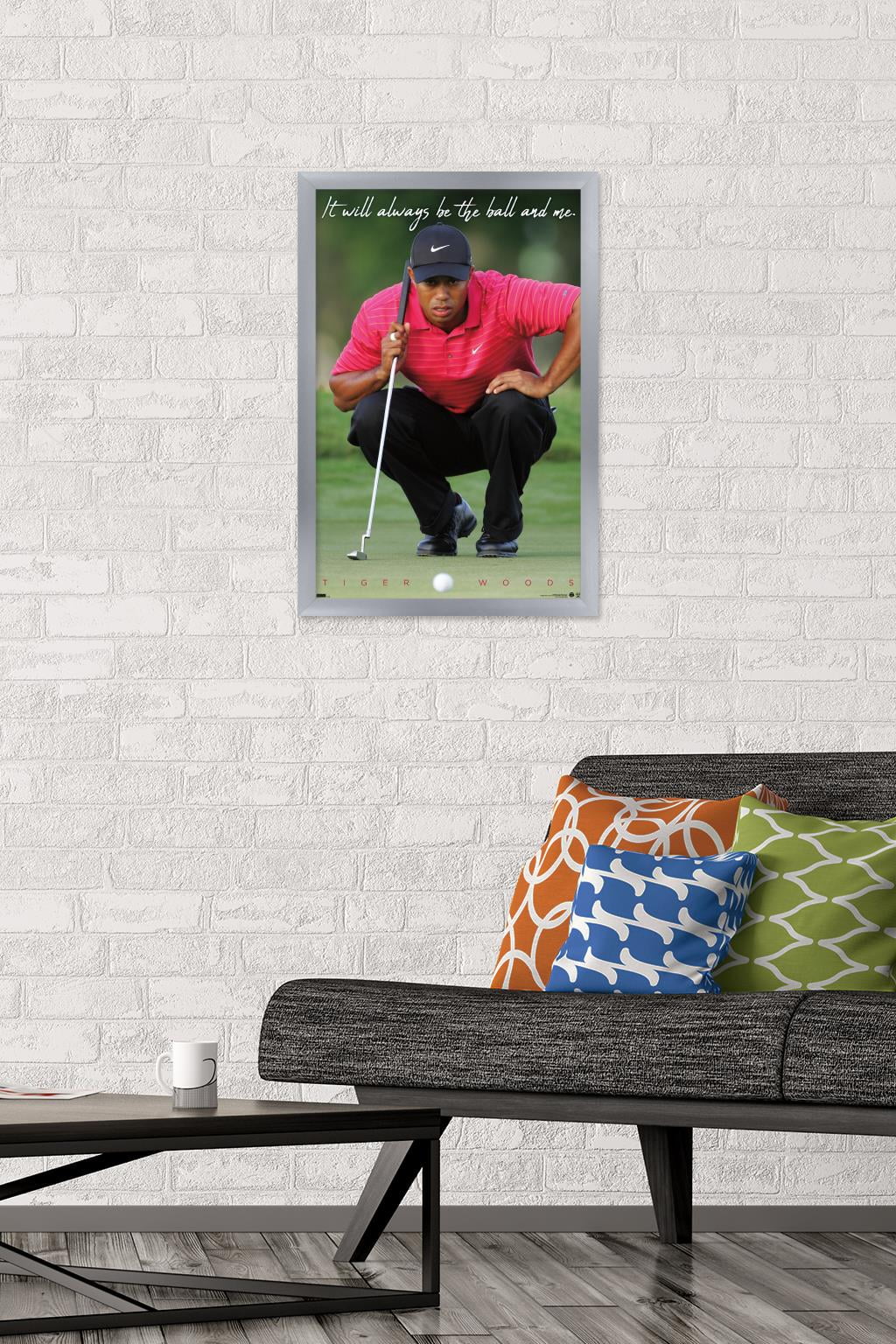 Tiger Woods - The Ball & Me Wall Poster, 14.725" x 22.375" Framed
