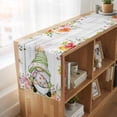 thumbnail image 6 of Table Runners 108 Inches Long Dress Scarves, Gnomes Easter Farmhouse Coffee/Dining/Kitchen Table Runner for Living Room, Eucalyptus Spring Floral Eggs Wooden 13x108 Inch, 6 of 9