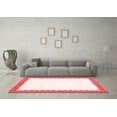 thumbnail image 3 of Ahgly Company Indoor Rectangle Solid Red Modern Area Rugs, 2' x 5', 3 of 4