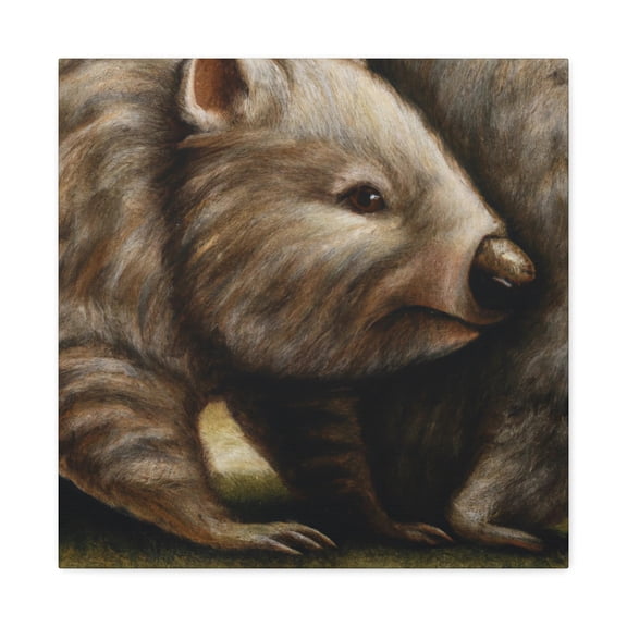 Wombats in Classic Garb - Canvas
