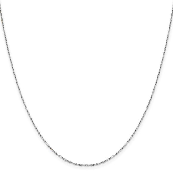 Leslie 14K White Gold 1.35 mm Cable Link Chain